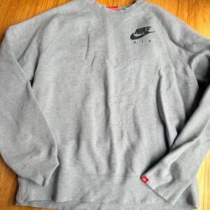Nike Air Men's Light Gray Crewneck Sweater